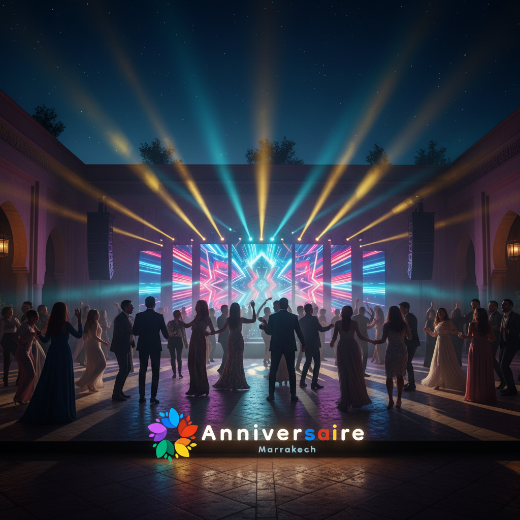 Éclairage Spectaculaire Nouvel An Marrakech